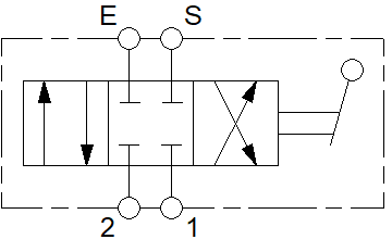 3/8 BSP 4-WAY FLOW DIVERTER CLOSED CENTRE