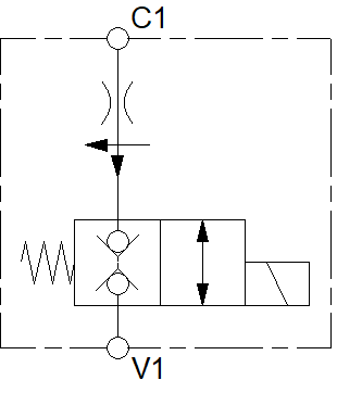 BANJO LOCK, BI-DIR. NC, 8LPM PCFC, G038, 12VDC