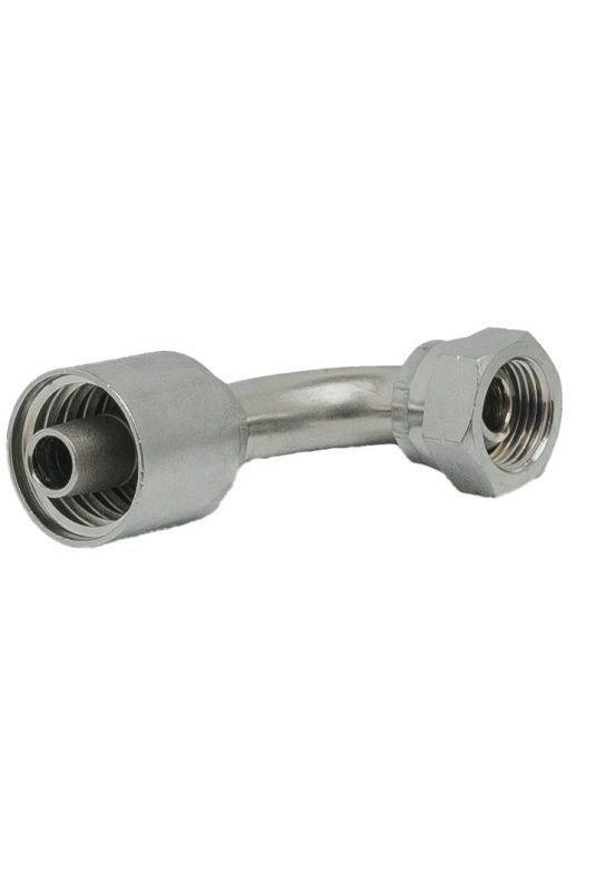 BSP 60 Deg Swivel 90 Deg Elbow Female Insert illustration
