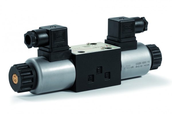 DHE Cetop 03 Directional Control Valve with Coil illustration