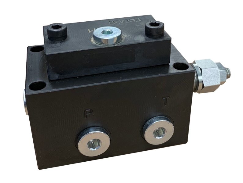 Hydrastore P & T Port Routing Manifold C/W Relief